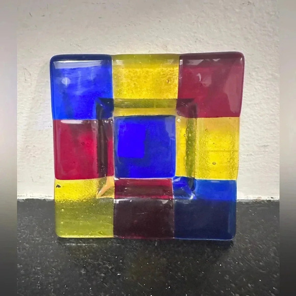 Murano Fused Glass Trinket Tray - Picture 1 of 3